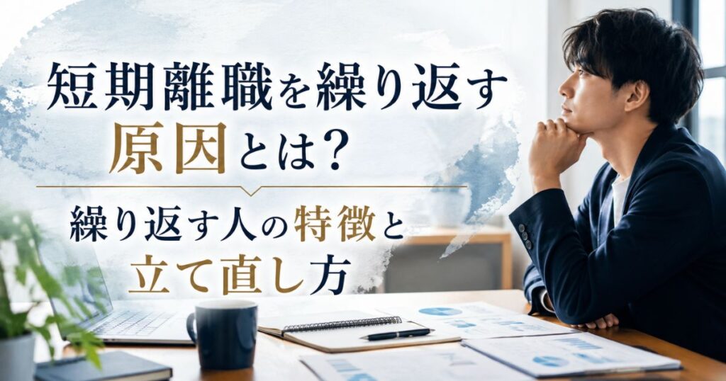 短期離職を繰り返す原因とは？繰り返す人の特徴と立て直し方